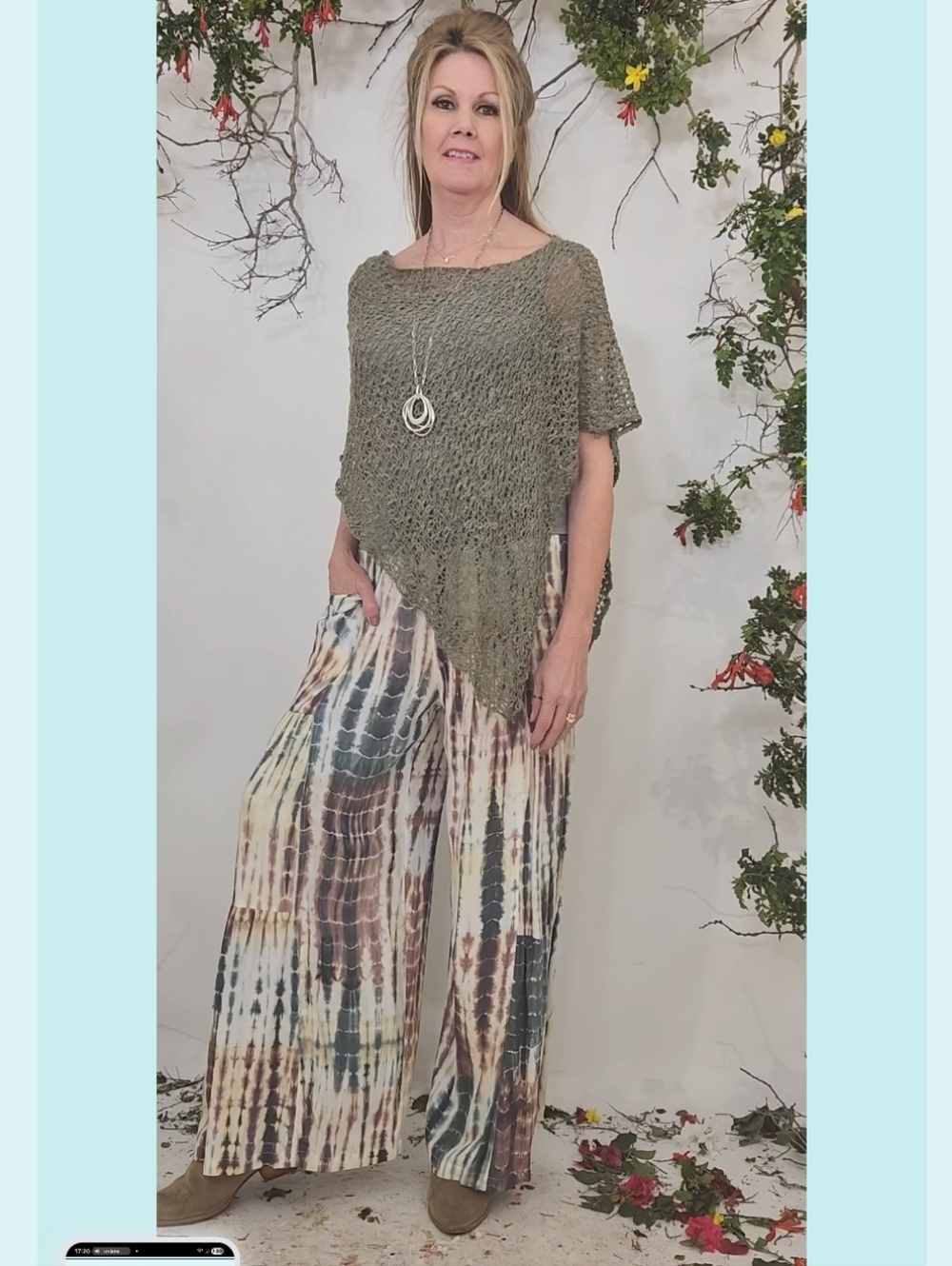 Happy Bohemians Palazzo Pants Sz M/L Tiger Lily - Picture 5 of 15